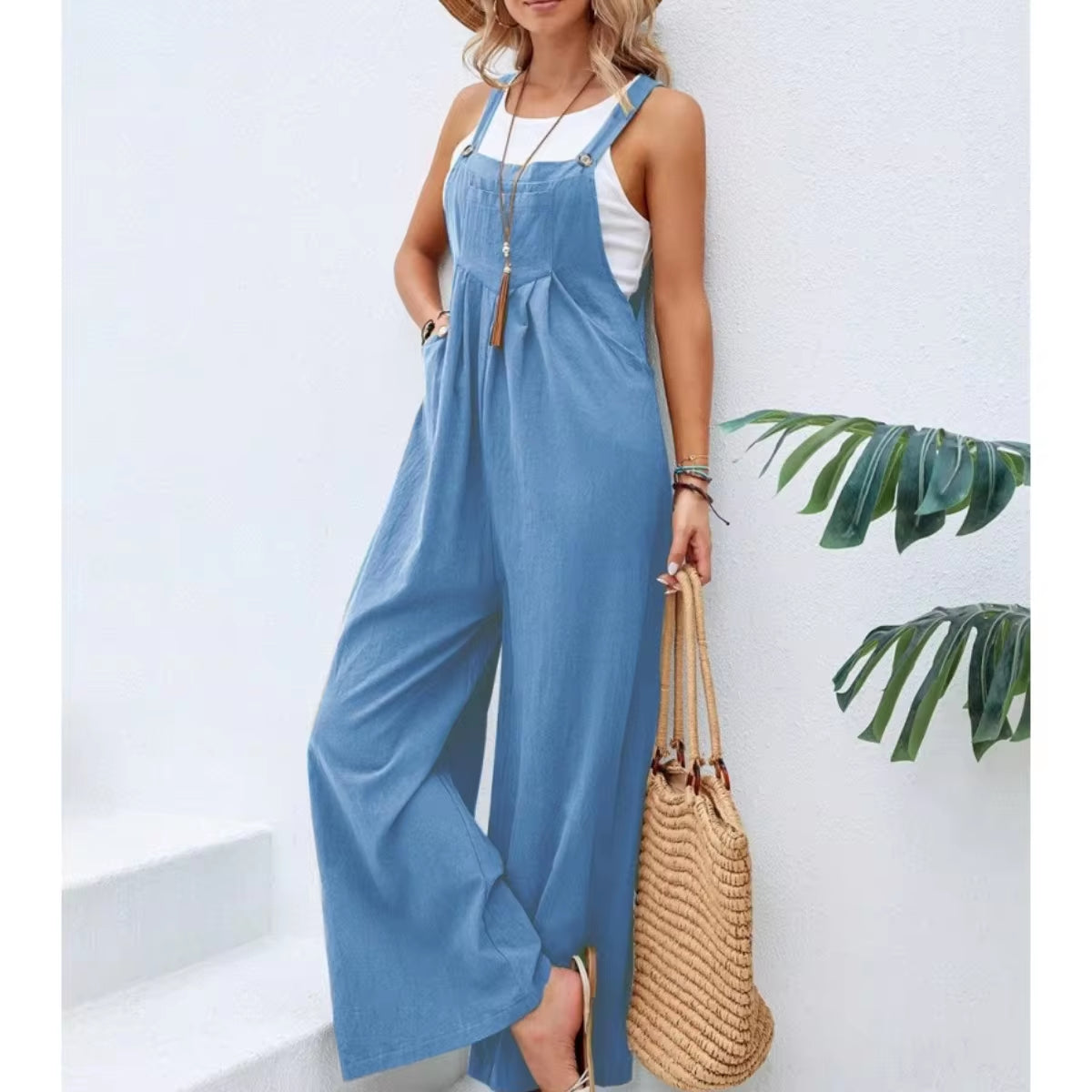 Traveler's Dream Cotton Jumpsuit