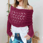 Twilight Treasures Autumn Winter Women's Long Sleeve Knitted Shawl Scarf