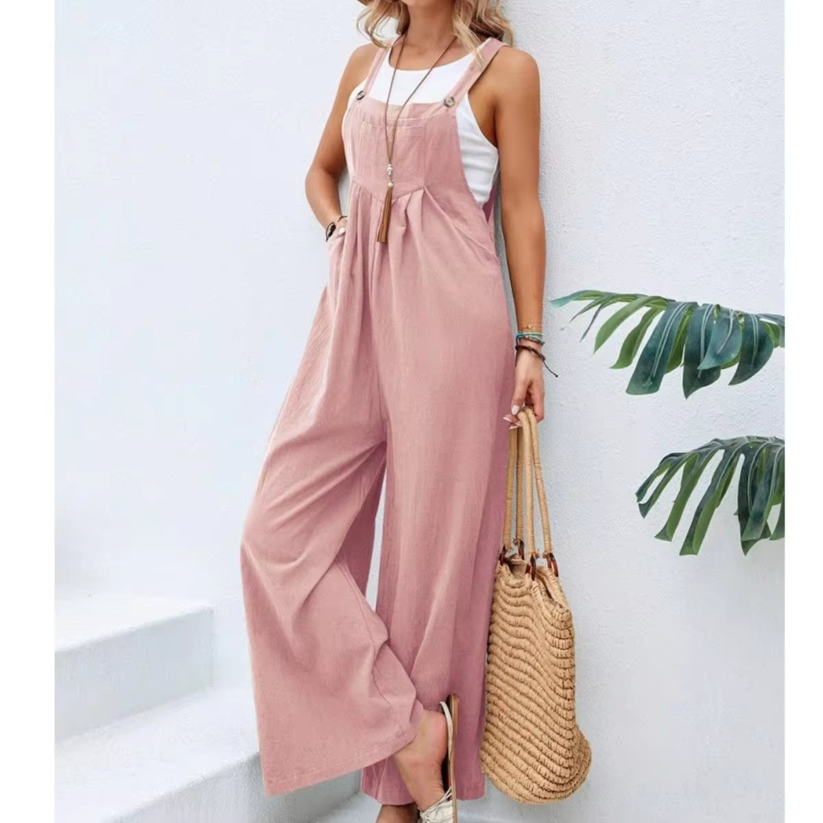 Traveler's Dream Cotton Jumpsuit