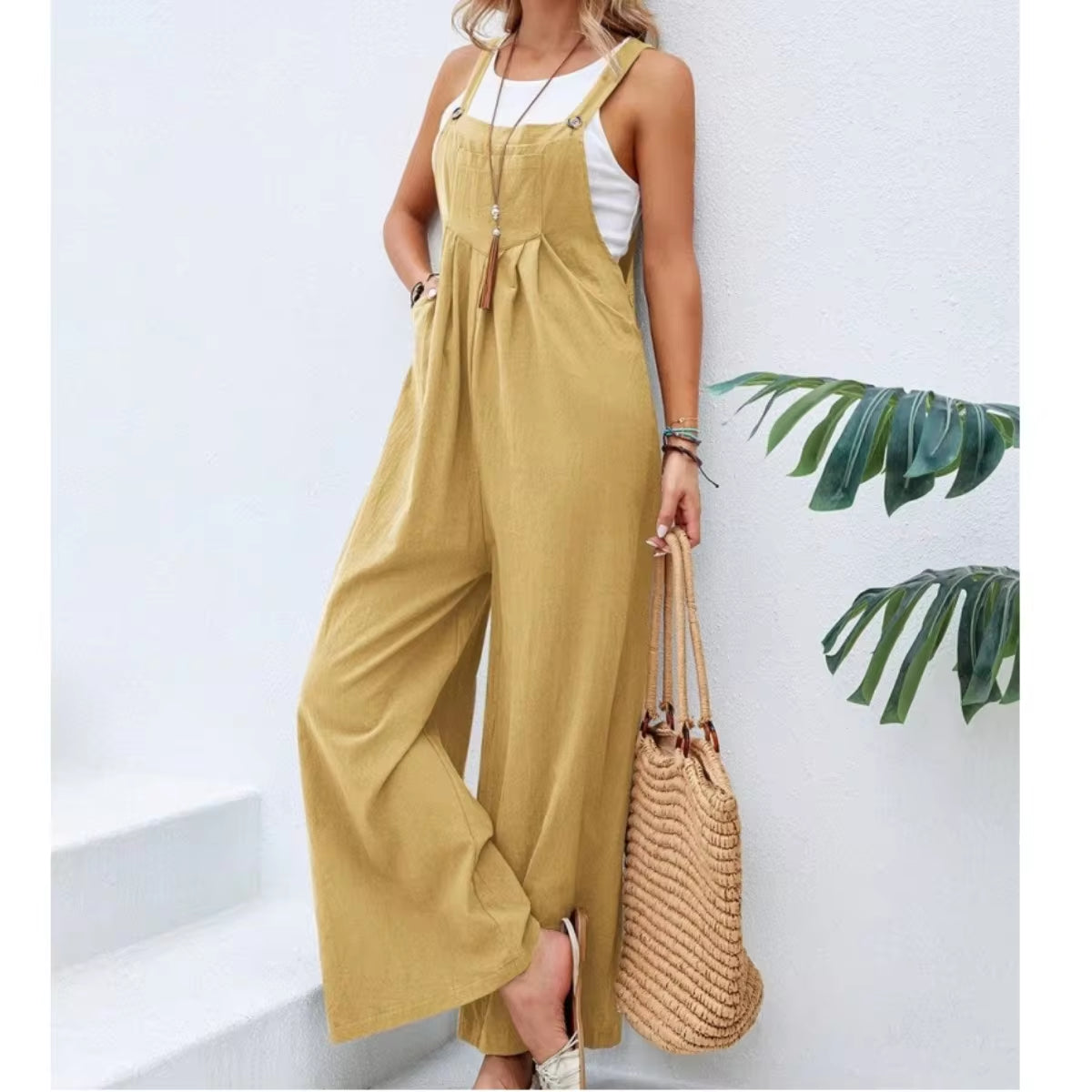 Traveler's Dream Cotton Jumpsuit