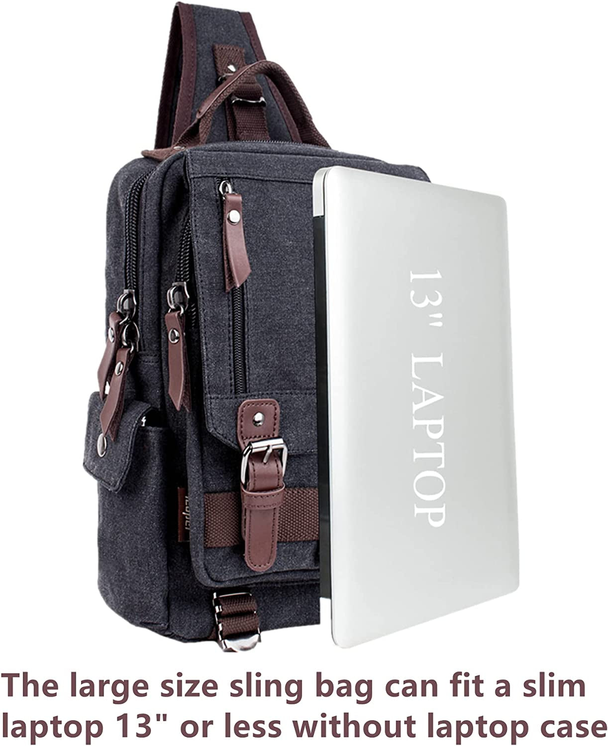 Retro Crossbody Bag Sling Bag Canvas Messenger Shoulder Bag Crossbody Handbags Satchel Travel Bag